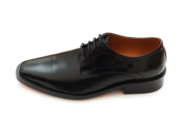 Black shoe isolated on the white backgro — Stock Photo, Image