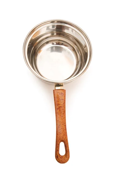 Silver saucepan — Stock Photo, Image