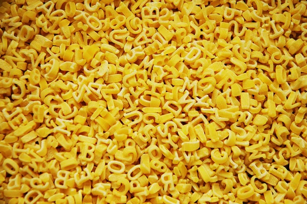 Alphabet pasta - can be used as a backgr — Stock Photo, Image