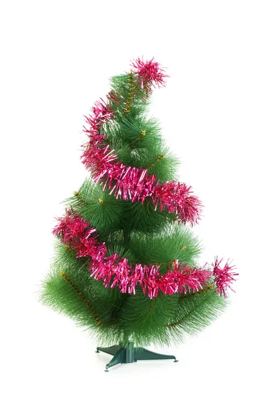 Christmas tree isolated on the white bac — Stockfoto