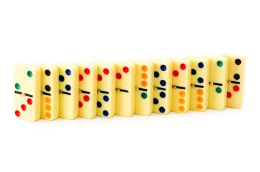 renkli Domino izole