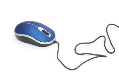 Computer mouse isolated on the white clipart