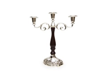 Candle holder isolated on the white clipart