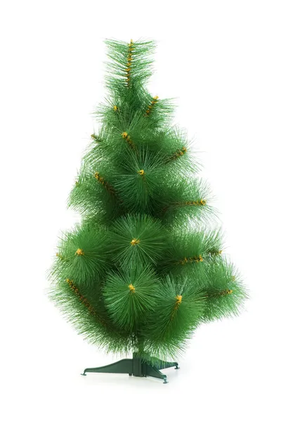 Kerstboom geïsoleerd op de witte — Stockfoto