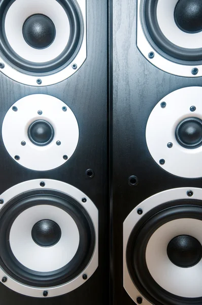 Close up of the two audio speakers — Stock Photo, Image