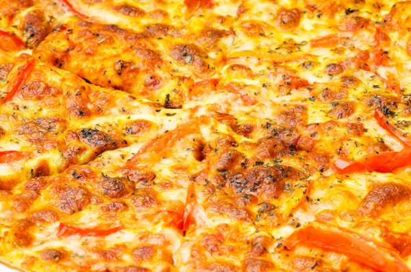 Primo piano dello sfondo della pizza — Foto Stock