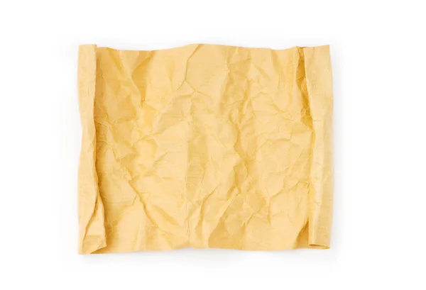 Кусок бумаги, изолированный на белом — стоковое фото
