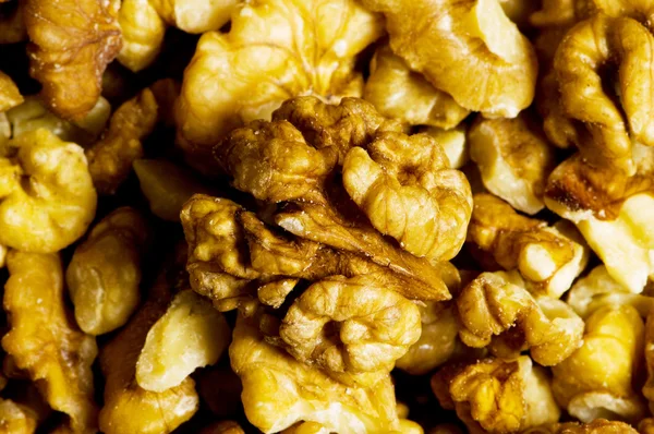 Background made of walnut nuts — Stock Photo, Image