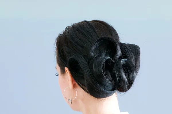 Close up de corte de cabelo feminino — Fotografia de Stock