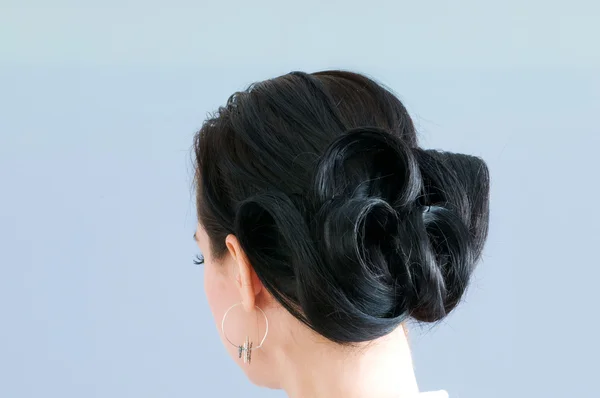 Close up of female haircut — Stock Photo, Image