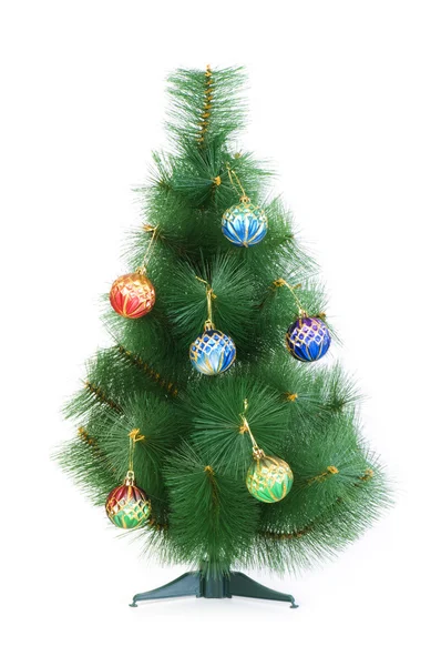Christmas tree isolated on the white — Stock Photo, Image
