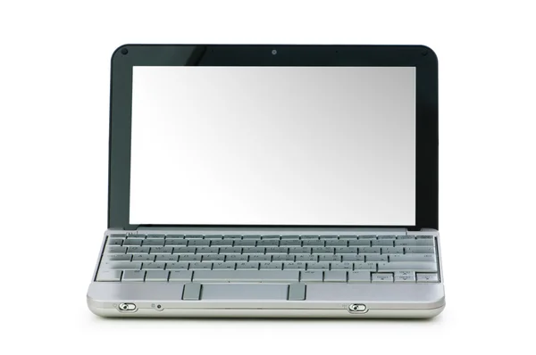 세련 된 netbook는 흰색 절연 — 스톡 사진