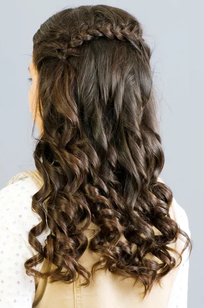 Close up of woman hair cut — Stock Photo, Image
