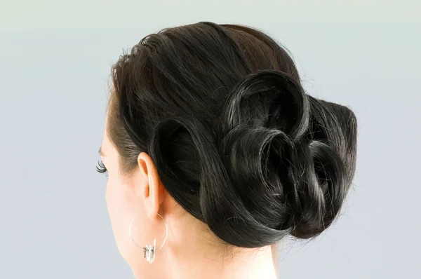 Κοντινό πλάνο κομμένα μαλλιά γυναίκα — Φωτογραφία Αρχείου
