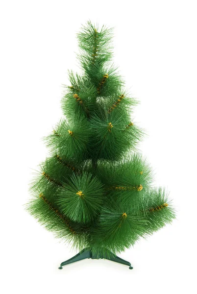 Kerstboom geïsoleerd op de witte — Stockfoto