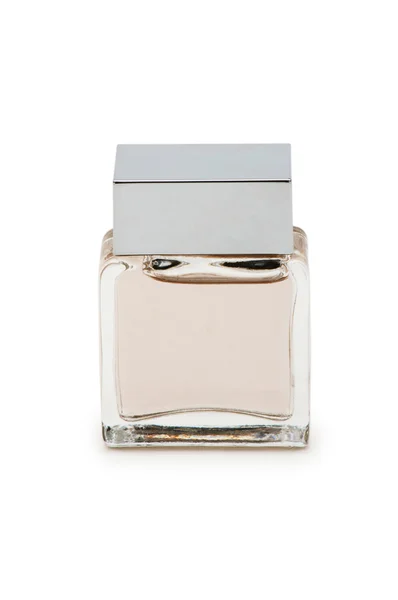 Frasco de perfume isolado no branco — Fotografia de Stock