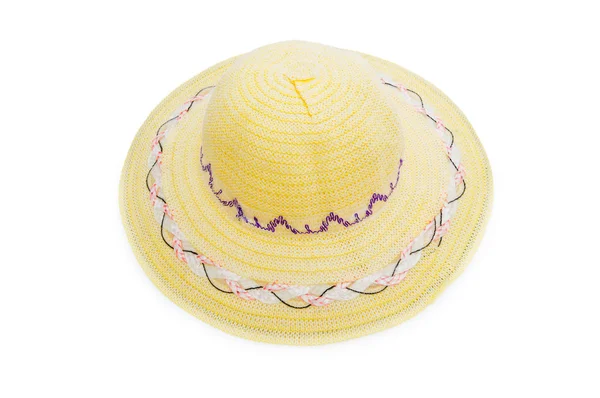 Sombrero tejido aislado en el blanco — Foto de Stock