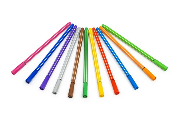Вибір олівців ізольовано — стокове фото