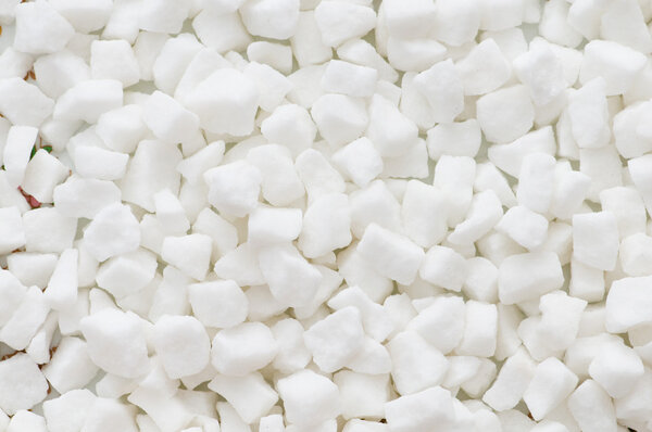 White sugar cubes