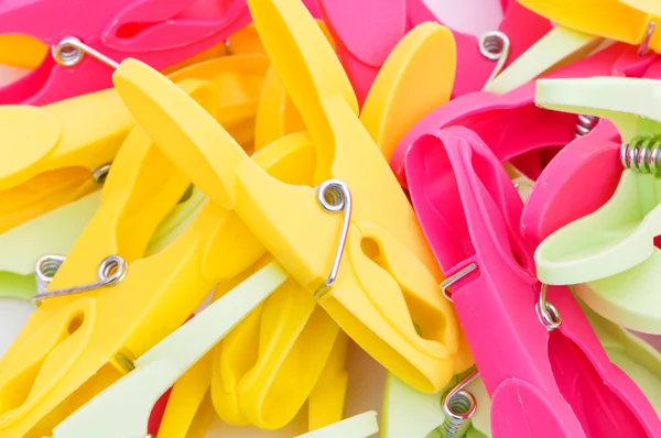 Pegs of various colors — Stock Photo, Image