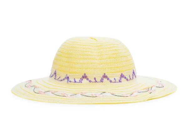길 쌈 한 모자는 흰색 절연 — 스톡 사진