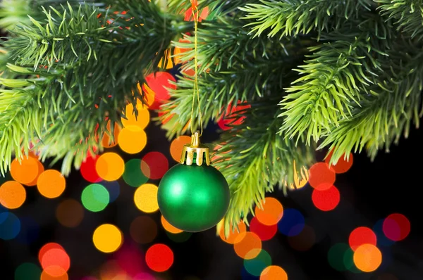 Christmas decoration and blurred lights Stock Image