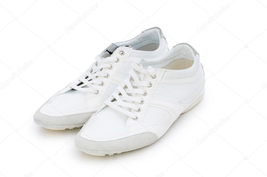 Short shoes isolated on the white