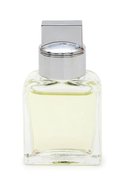 Bottiglia di profumo isolato — Foto Stock