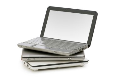 Netbooks isolated on the white clipart