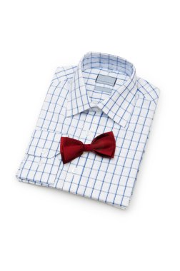 Shirt and tie isolated on the white clipart