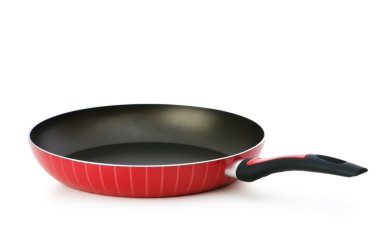 Frying pan isolated on the white clipart