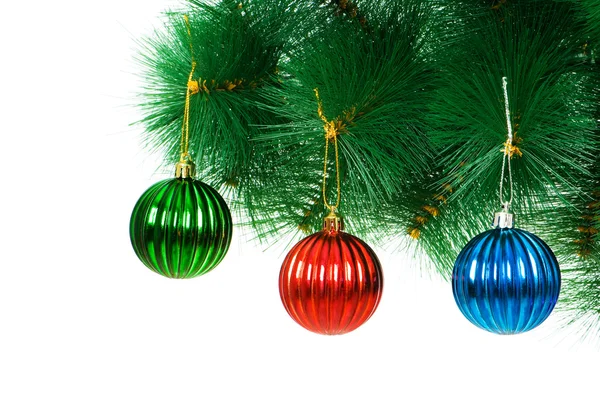 Рождественское украшение на елке — стоковое фото