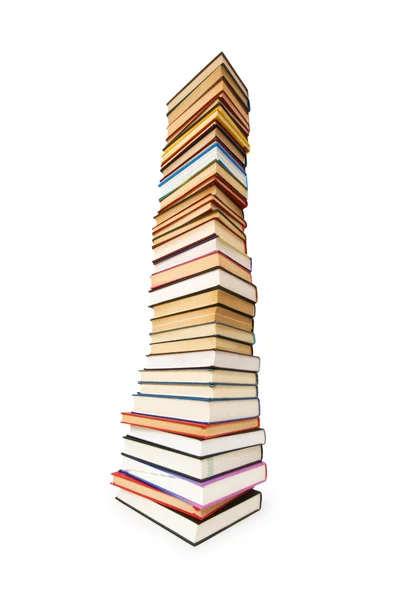Stack of books isolated — Stock Photo, Image