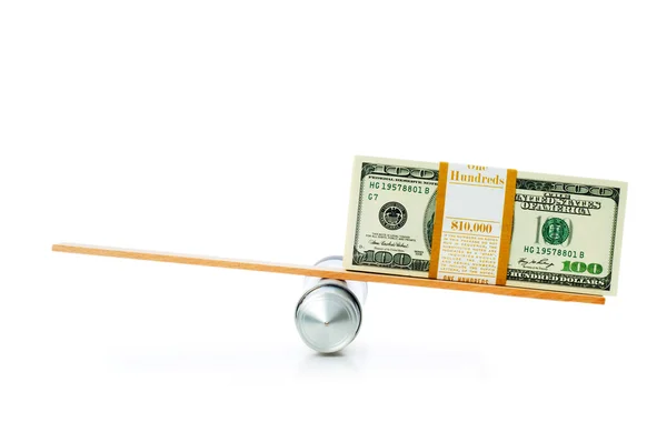 Financial concept - balancing economy — Stock Photo, Image