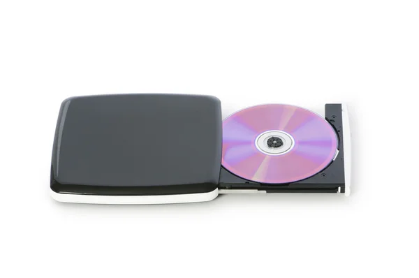 Unidade de DVD externa isolada — Fotografia de Stock