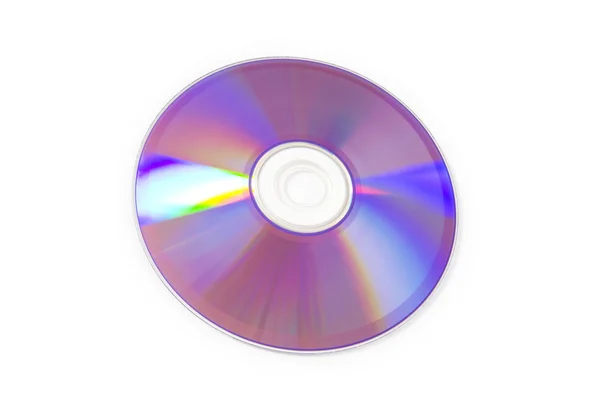 Lazer disk üzerinde beyaz izole — Stok fotoğraf