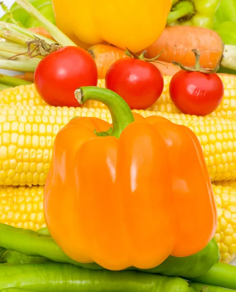 Forskellige farverige grøntsager - Stock-foto