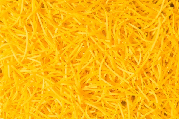 Ekstremalnych bliska żółty makaronu — Zdjęcie stockowe