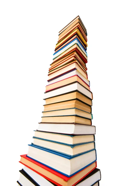 Bücherstapel isoliert — Stockfoto