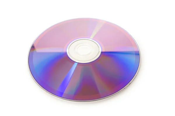 Laser disk isolated on the white — Stock Photo, Image