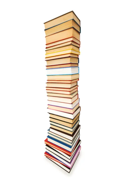 Stack af bøger isoleret - Stock-foto