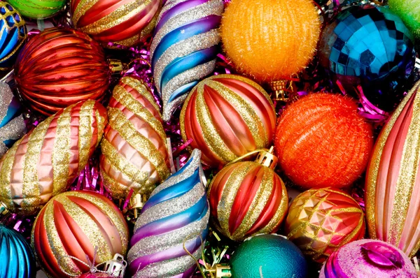 Kolorowe świąteczne dekoracje — Zdjęcie stockowe