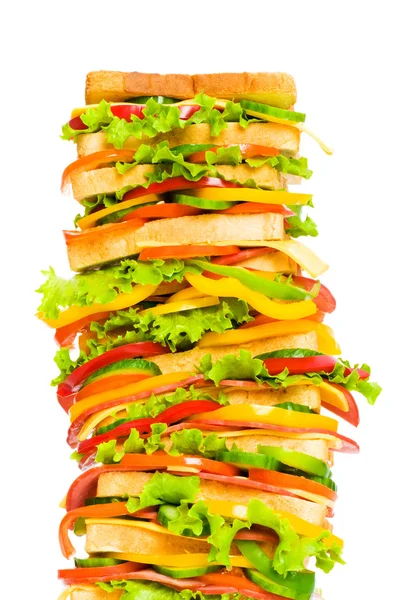 Giant sandwich isolated — Stock Photo, Image