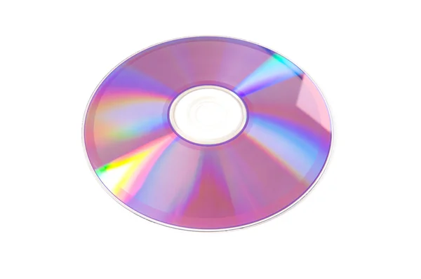 Lazer disk üzerinde beyaz izole — Stok fotoğraf