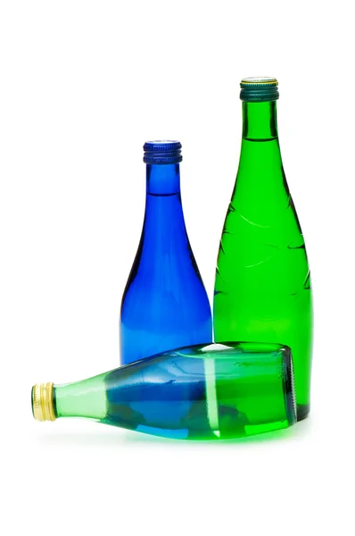 Bottiglie di acqua isolate — Foto Stock