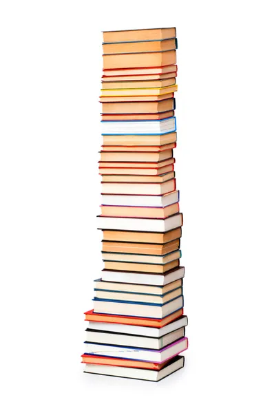 Stack di libri isolati — Foto Stock