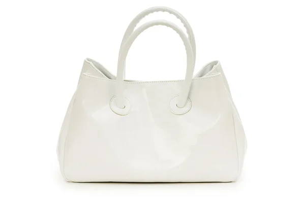 Donna borsa isolata sul bianco — Foto Stock