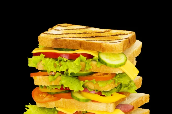 Obří sendvič, samostatný — Stock fotografie