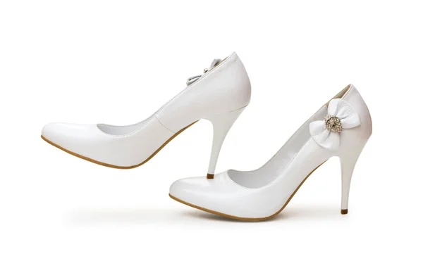 Buty kobieta na białym tle — Zdjęcie stockowe