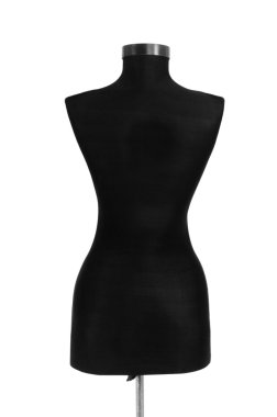 Clothing mannequin isolated on the white clipart